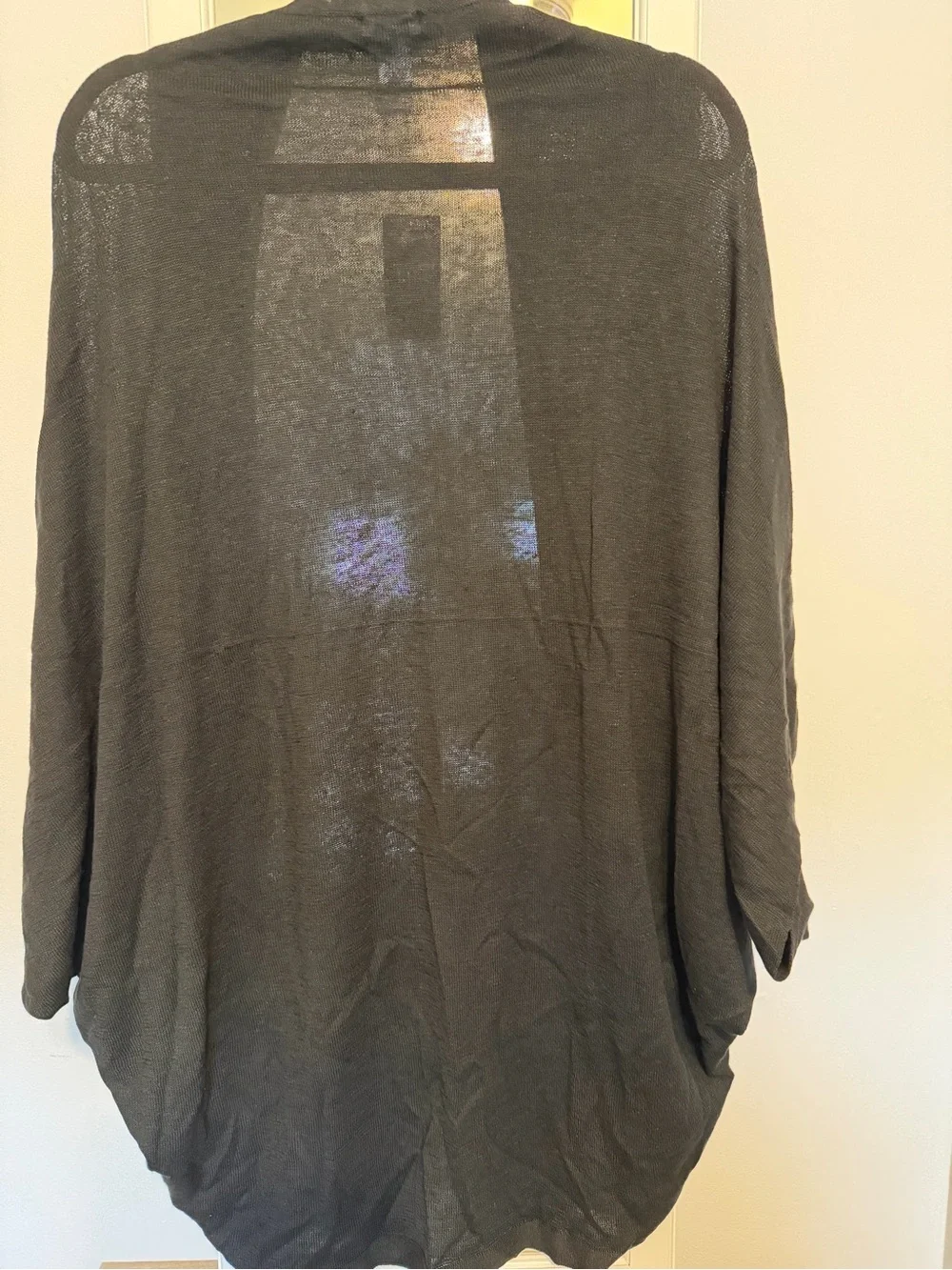 J. Jill Black Open-Front Poncho Sweater - Picture 5 of 5